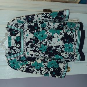 Alfred Dunner Costa Allegra Floral Blouse